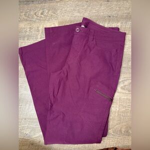 Eddie Bauer Straight-Leg Pants in Deep Plum